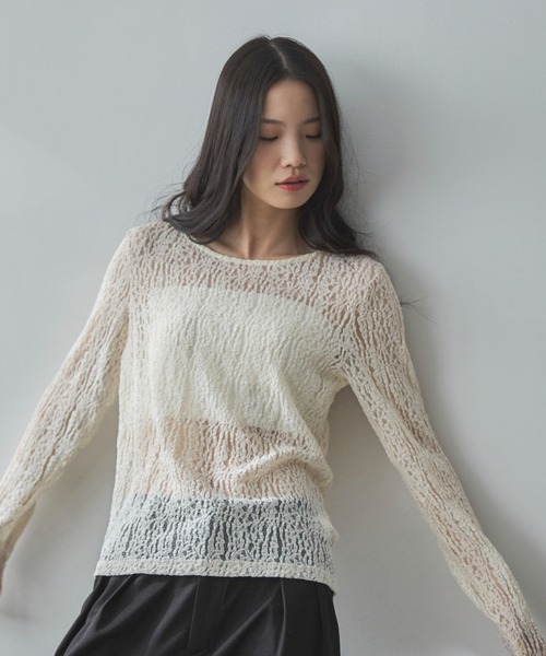 feepur（フェピュール） tシャツ レースシアートップス レディース
