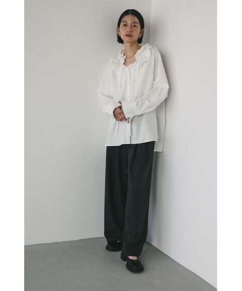 カットオフハイウエストワイドパンツ（その他パンツ