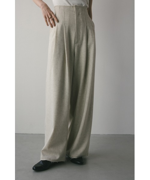 STYLEMIXER パンツ カットオフハイウエストワイドパンツ