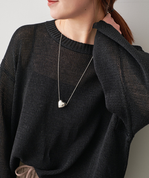 新品★ BASENOTESネックレス tiny chain heart Spick＆Span ネックレス 「追加」BASENOTES / ベースノート 65cm