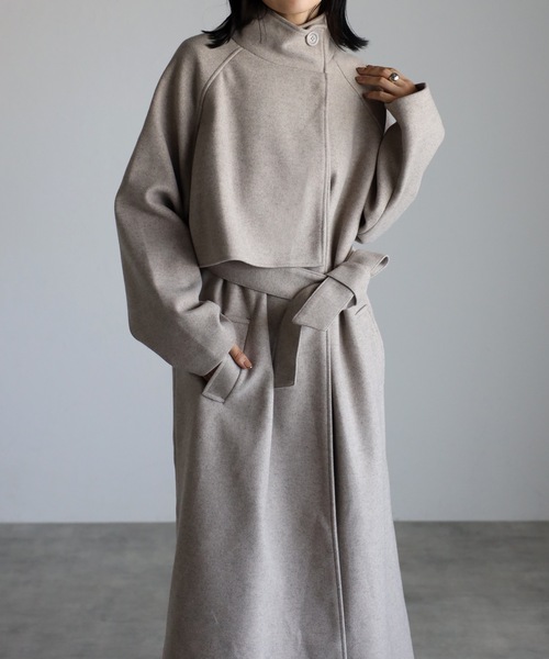 「ap retro」 コート FREE アイボリー レディース_画像4