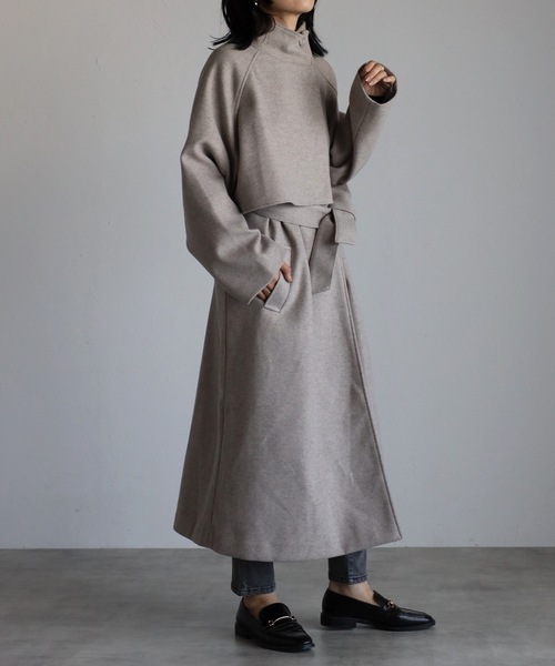 「ap retro」 コート FREE アイボリー レディース_画像6