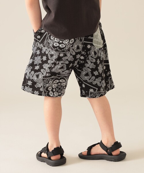 BEAMS mini パンツ バンダナ柄 ショートパンツ 2025SS（90