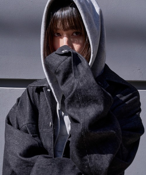 Nora Lily（ノラリリー） デニムジャケット gジャン 「Nora Lily」Tuck