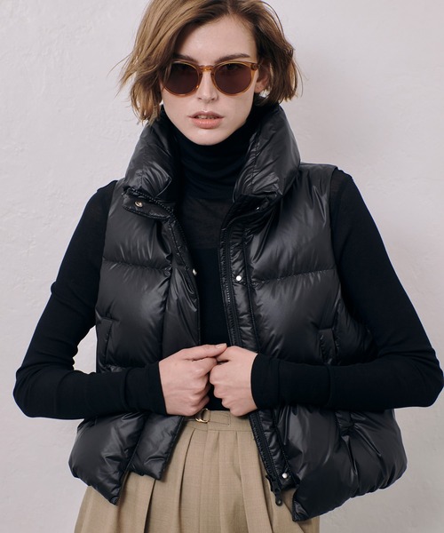 [allureville]フード付きダウンベスト allureville（アルアバイル） ダウンベスト 2 ホワイト レディース