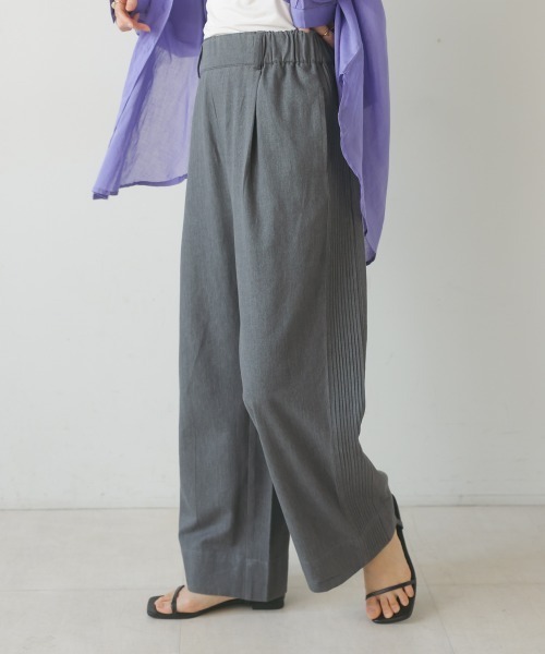 Bou Jeloud パンツ 4ozデニムサイドタックパンツ レディース