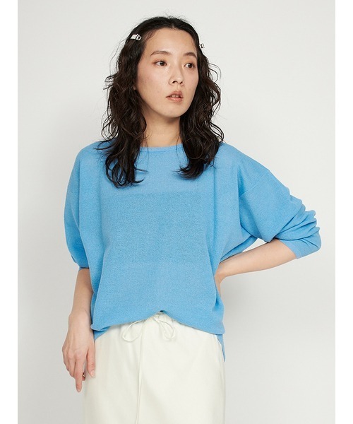 tシャツ シアーニットトップス レディース