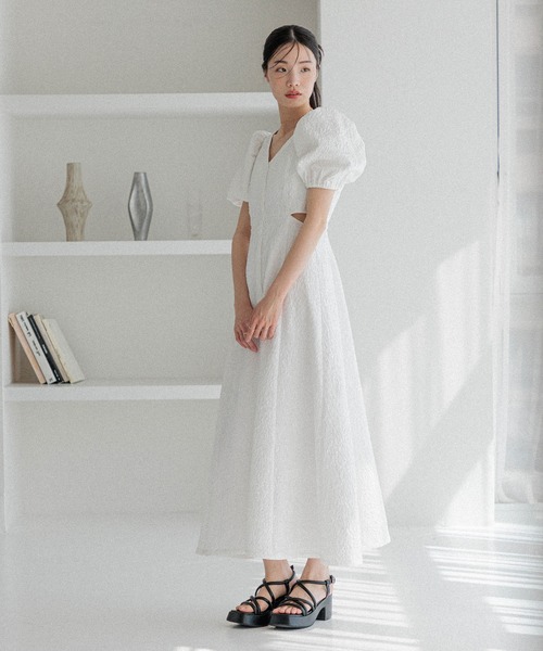 ※8/5出品終了 Heather アソートカットアウトワンピース ブラック M Heather｜アソートカットアウトワンピース | Rakuten Fashion