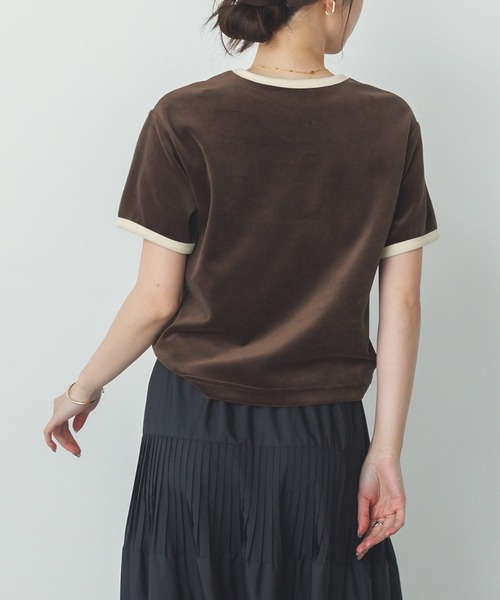 hunch tシャツ ベロア リンガーTシャツ レディース : ZOZOTOWN