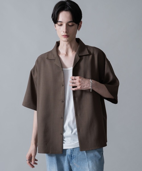 BROWNY シャツ BROWNY/「25年春夏新作」ドライポリオープン