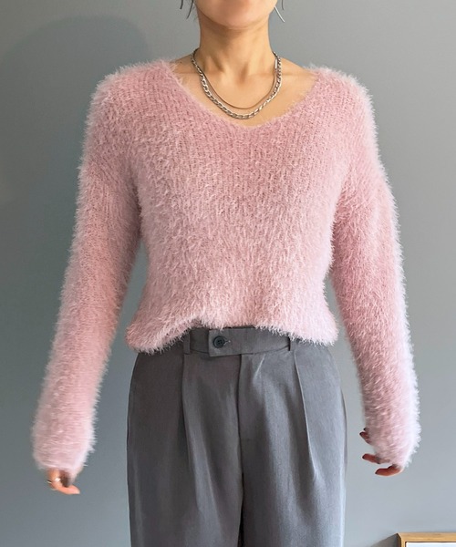 Jewelobe（ジュエローブ） 長袖ニット FREE ピンク レディース