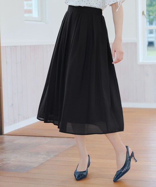 フレアスカート ブラックホワイトチェック ブロックチェックフレアスカート | ヴァン(Vin) | マルイウェブチャネル