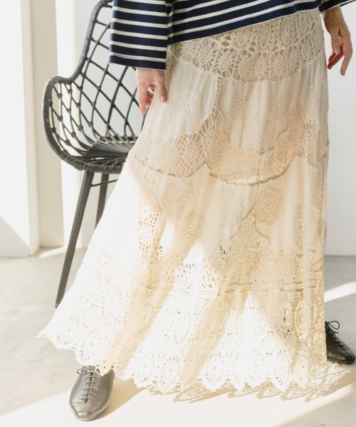 Libra Cue（リブラ キュー） スカート かぎ編みレーススカート