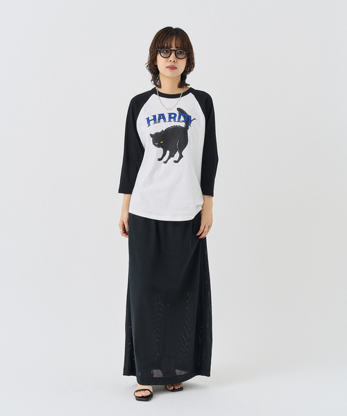 BLACK CAT WOMAN チビTシャツ HYSTERIC GLAMOUR（ヒステリックグラマー）の「BLACK CAT WOMAN