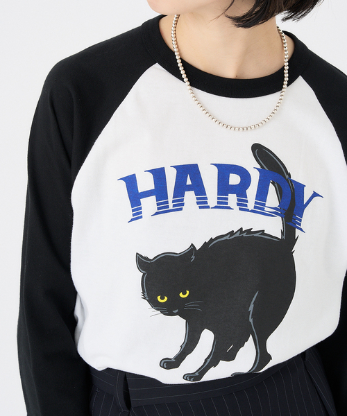 BLACK CAT WOMAN チビTシャツ HYSTERIC GLAMOUR（ヒステリックグラマー）の「BLACK CAT WOMAN