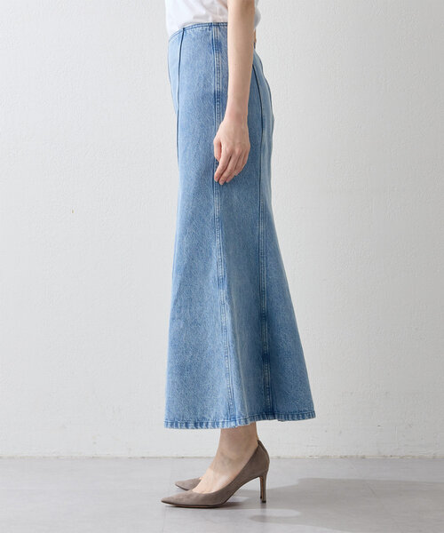 新品 Whim Gazette ウィム ガゼット フレア デニム スカート 38 Whim Gazette(ウィム ガゼット)｜フレアデニムスカート