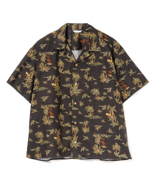 【新品】SANDINISTA Rayon Open Collar Shirt Sandinista シャツ Open Collar S/S Shirt / 開襟柄シャツ