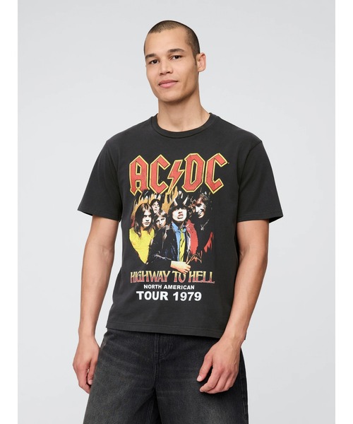 【AC/DC】Tシャツ⑦ XLサイズ GAP（ギャップ） tシャツ ○AC/DC 1979 ツアー リラックス