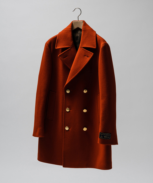 EDIFICE（エディフィス） ピーコート LARGE オレンジ メンズ