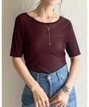 tシャツ 半袖 クルーネックシースルー/半袖シ...の詳細画像2