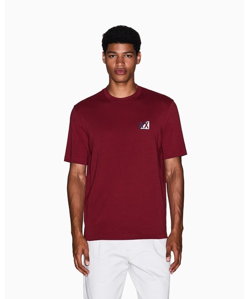 関税込み★A/X Armani Exchange★ロゴ クルーネック Tシャツ AXロゴ 半袖クルーネックTシャツ | Armani Exchange