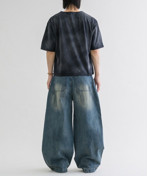 ヘンリーネック tシャツ 「EPNK」Asymmetry henry neck tee