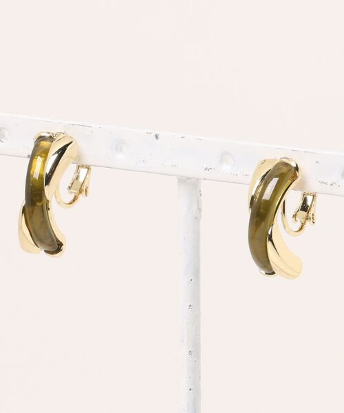 GOLDY（ゴールディ） イヤリング 「GOLDY」クロスラインイヤリング
