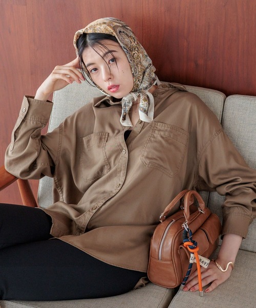 ブラウス シャツ 2WAYスタンダートシャツ レディース