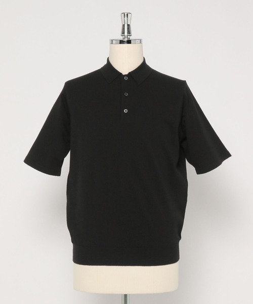 「GLOBAL WORK」 半袖ニット SMALL ブラック メンズ