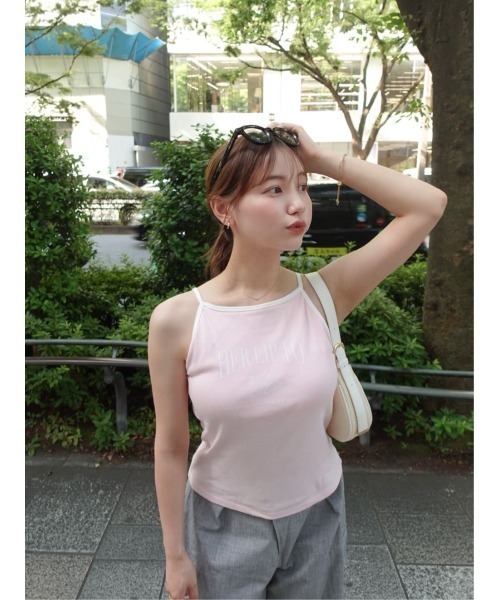 ノースリーブツーピース セール】 【洗える】メタリックプリントノースリーブトップ