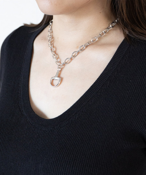 ネックレス BIT NECKLACE イタリア製シルバー925ビットモチーフネックレス / 4536 メンズ レディースの画像