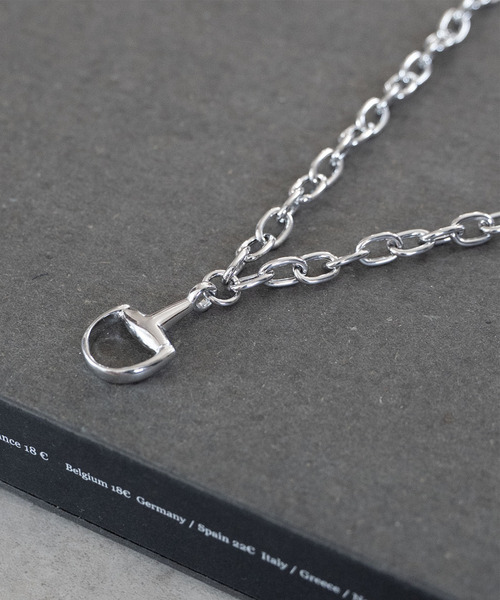 ネックレス BIT NECKLACE イタリア製シルバー925ビットモチーフネックレス / 4536 メンズ レディースの画像