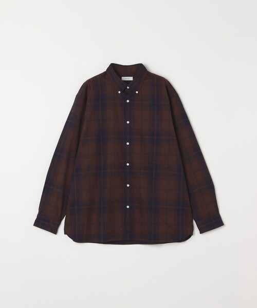 SHIPS any シャツ any:「洗濯機可能」ブラッシュド トラッド チェック