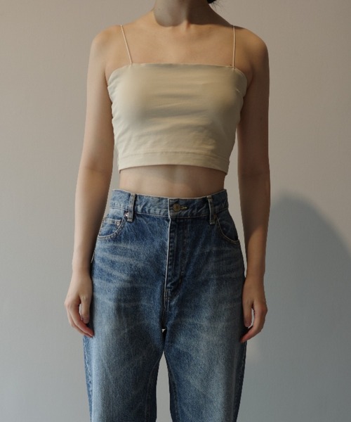 CLANE THIN CORD BANDEAU TOPS レディース : ZOZOTOWN Yahoo!店