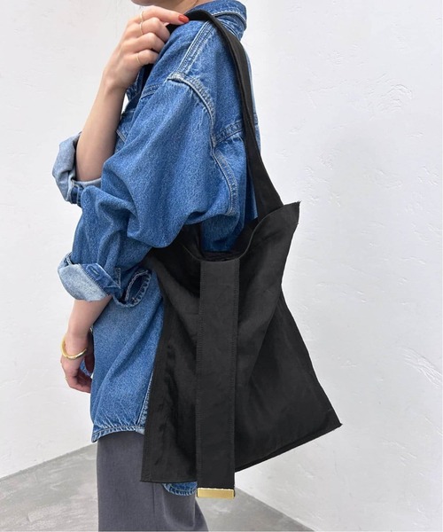 美品　ITTI 2WAYトートバッグ 強撥水加工 47cm×41cm マチ無黒 ITTI トートバッグ 「追加3」ITTI/イッチ SLOBE別注 TOTE M