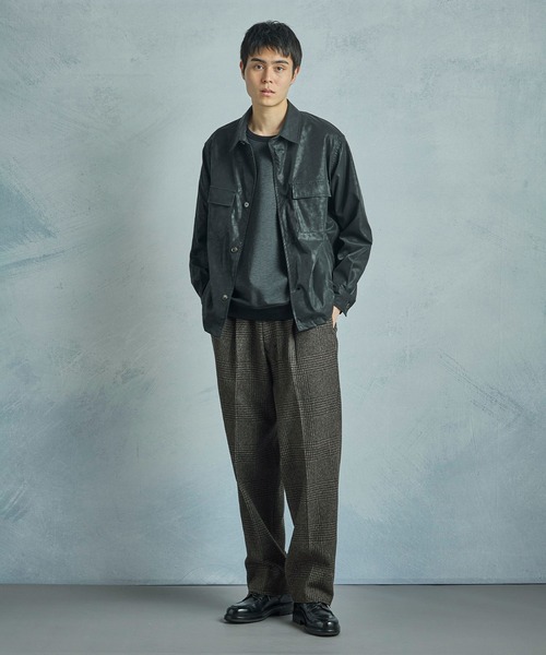 MEN'S BIGI（メンズビギ） シャツ フェイクレザーCPOシャツ メンズ