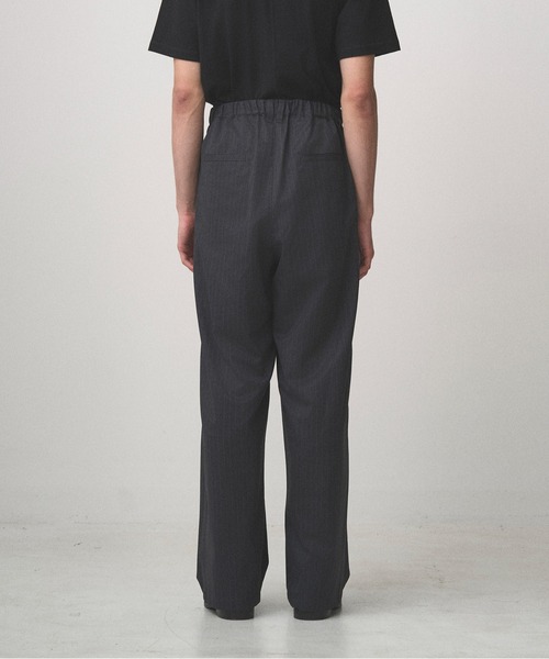 ワイドパンツ スラックス 2TUCK WIDE PINSTRIPE PANTS メンズ レディースの画像