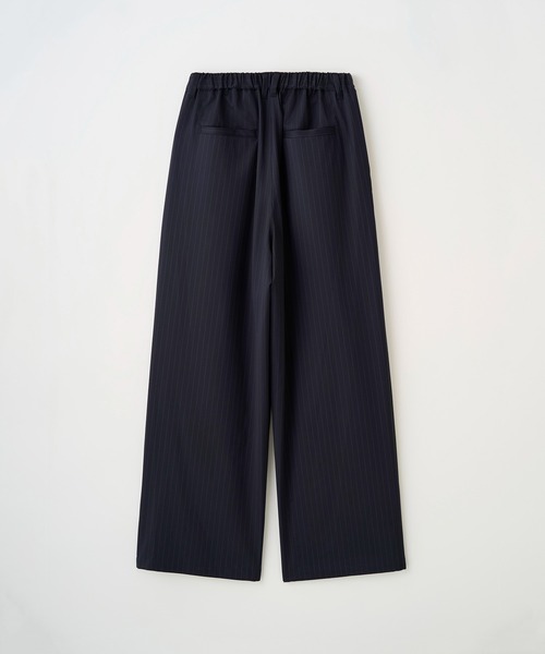 ワイドパンツ スラックス 2TUCK WIDE PINSTRIPE PANTS メンズ レディースの画像