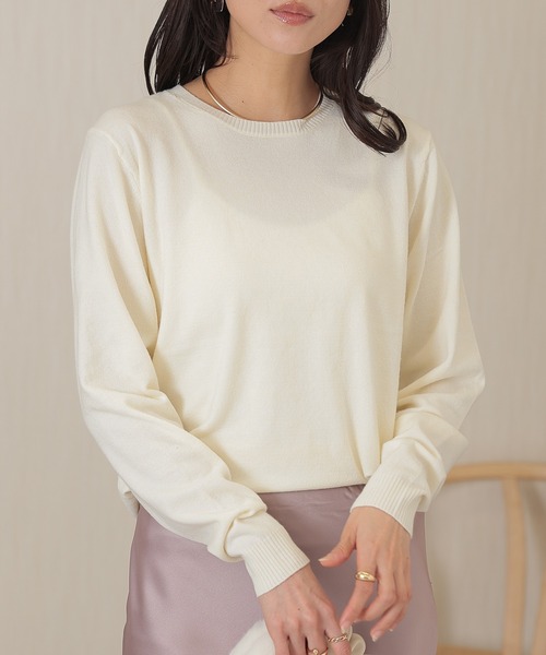 Lace Ladies(レースレディース) ニット セーター ソリッドカラー Lace Ladies(レースレディース) ニット セーター ソリッドカラー
