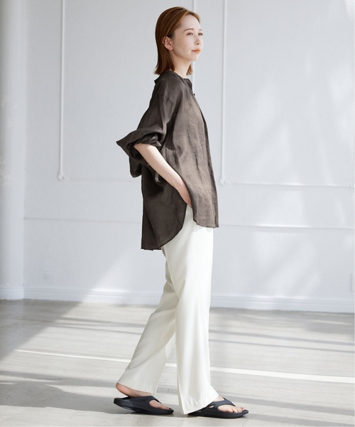 「SLOBE IENA」 長袖ブラウス - ブルー レディース_画像5