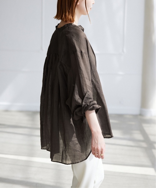 「SLOBE IENA」 長袖ブラウス - ブルー レディース_画像8