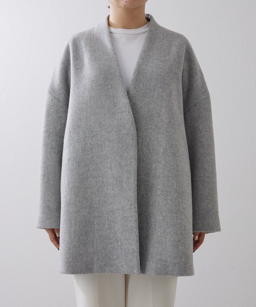 Whim Gazette（ウィム ガゼット） ノーカラーコート FREE ブラック