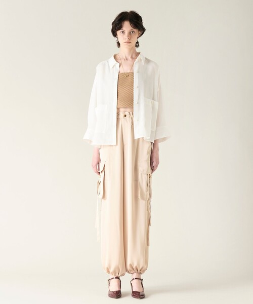 「GRACE CONTINENTAL」 7分袖シャツ 36 ベージュ レディースの画像