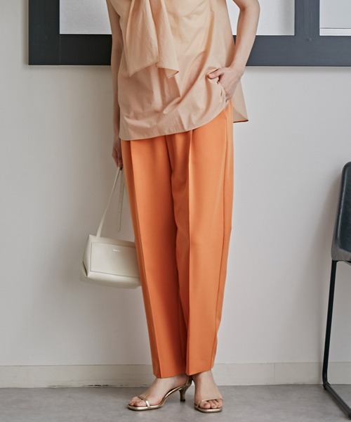 「NANO universe」 イージーパンツ X-SMALL ライム レディース_画像3