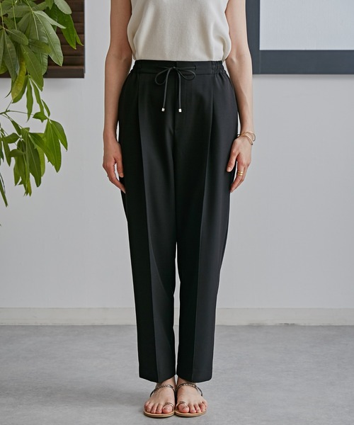 「NANO universe」 イージーパンツ X-SMALL ライム レディース_画像4