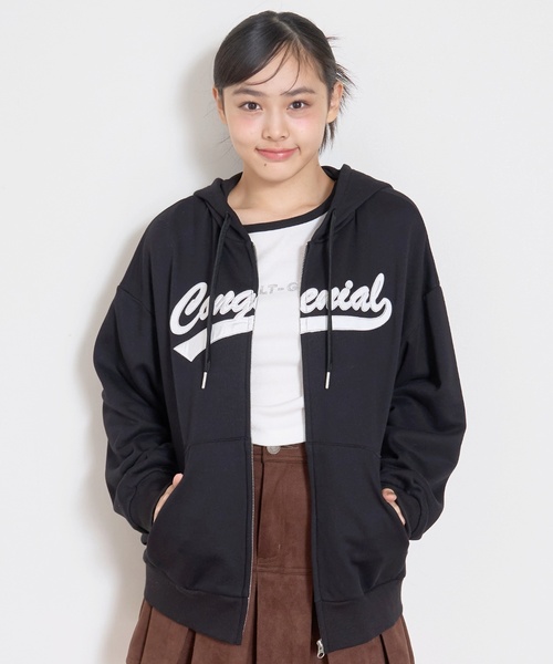 パーカー  アップリルーズZIPパーカ キッズ 子供服 女の子 | LOVETOXIC