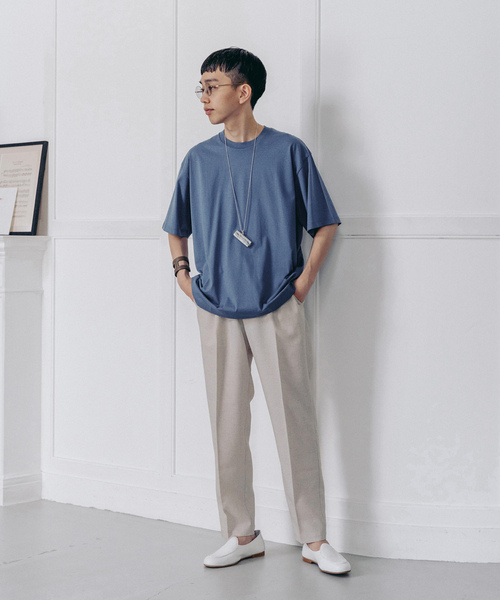 「handvaerk」 半袖Tシャツ MEDIUM コバルトブルー メンズ_画像2