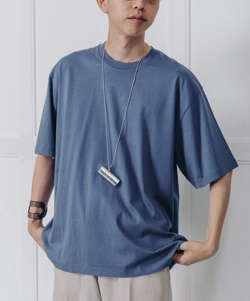 「handvaerk」 半袖Tシャツ MEDIUM コバルトブルー メンズ_画像3