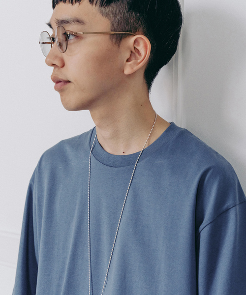 「handvaerk」 半袖Tシャツ MEDIUM コバルトブルー メンズ_画像8