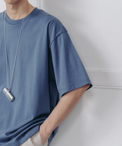 「handvaerk」 半袖Tシャツ MEDIUM コバルトブルー メンズ_画像9